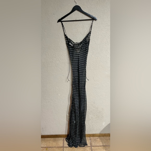 Rat & Boa | GISELE POLKA DOT SILK MAXI DRESS XS - Picture 16 of 16